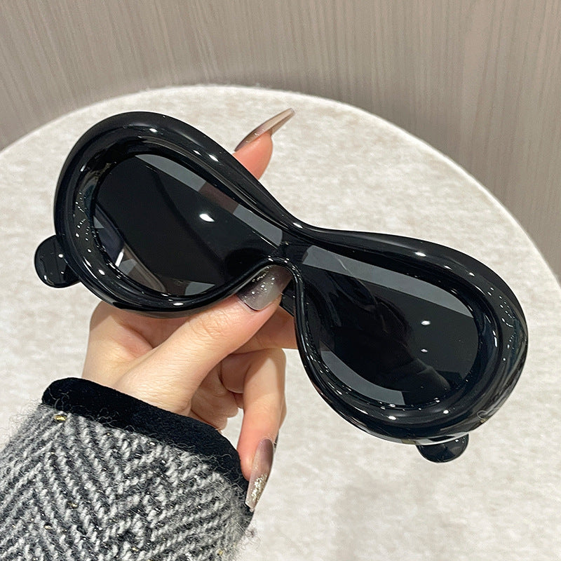 Damen außergewöhnliche Sonnenbrille Karnz