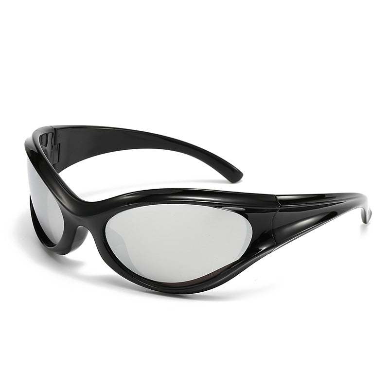 Damen sportliche Sonnenbrille mit aerodynamischem Design und UV-Schutz Karnz