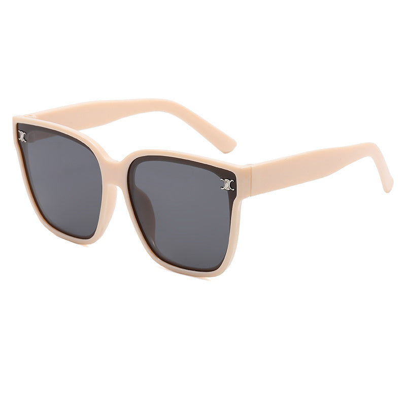 Damen Modische oversized Sonnenbrille mit rautenförmigen Gläsern Karnz