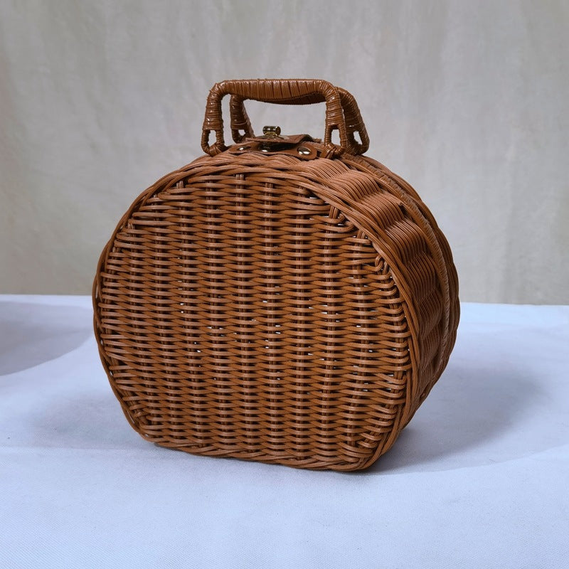 Damen stilvolle geflochtene Handtasche Karnz