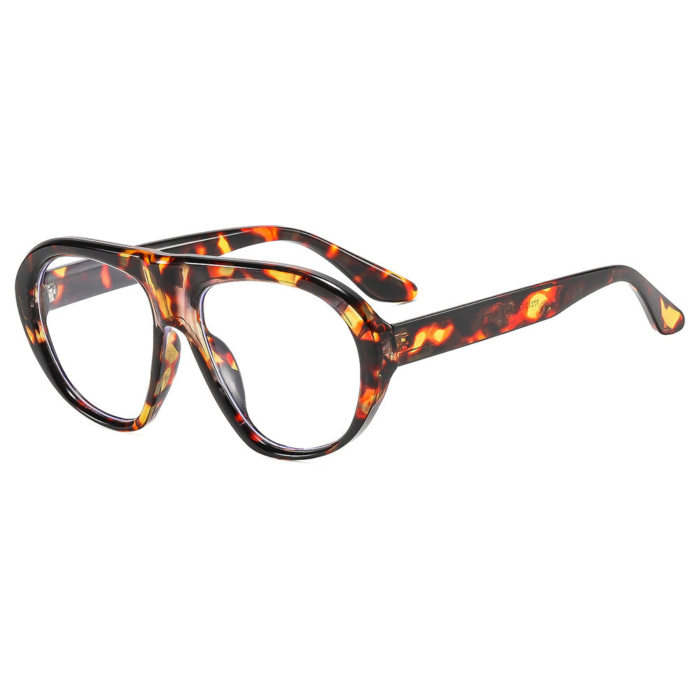 Damen modische Brille mit großem Rahmen und stylischem Design Karnz