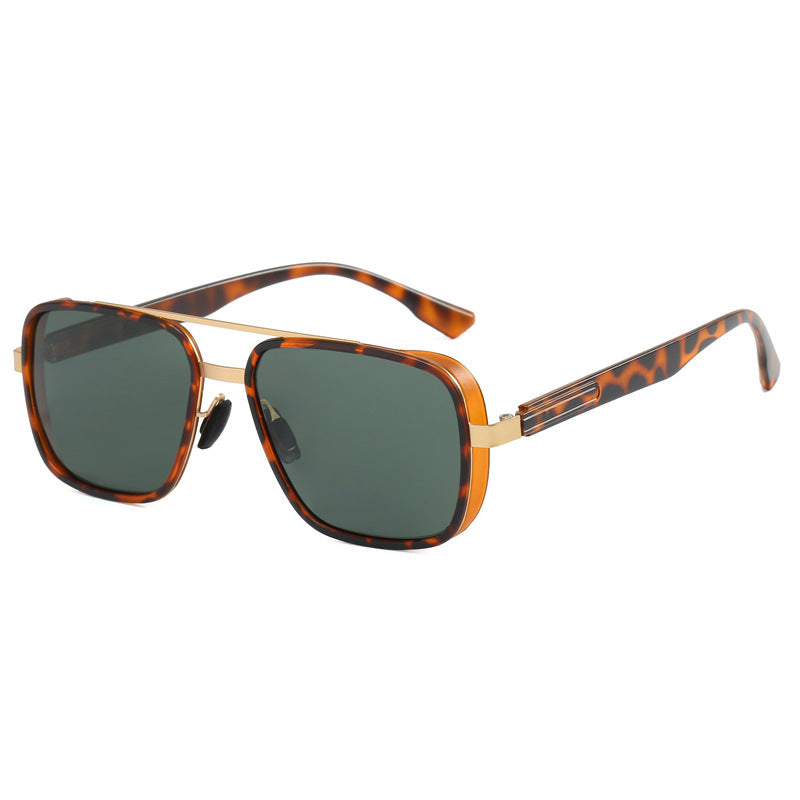 Damen elegante quadratische Sonnenbrille mit hochwertigem Metallrahmen Karnz