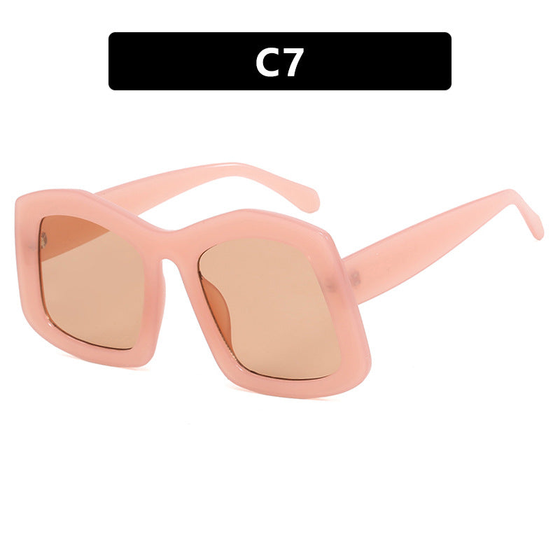 Damen große Sonnenbrille mit modischem Design und UV-Schutz Karnz