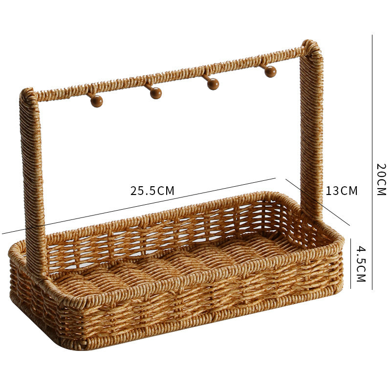 Unisex Vielseitiger Aufbewahrungskorb mit Haken Karnz