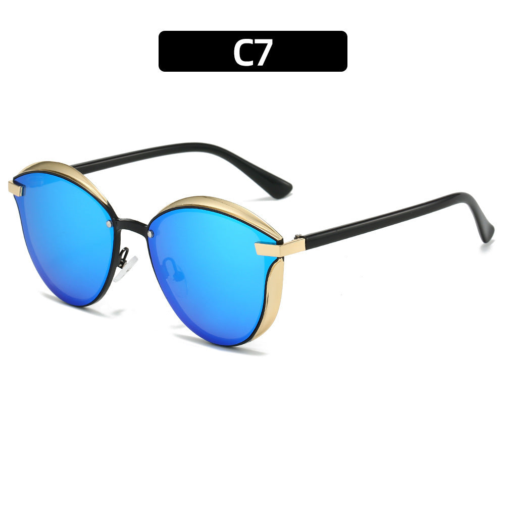 Damen Sonnenbrille mit luxuriösem Metallrahmen und harmonischer Kontur Karnz
