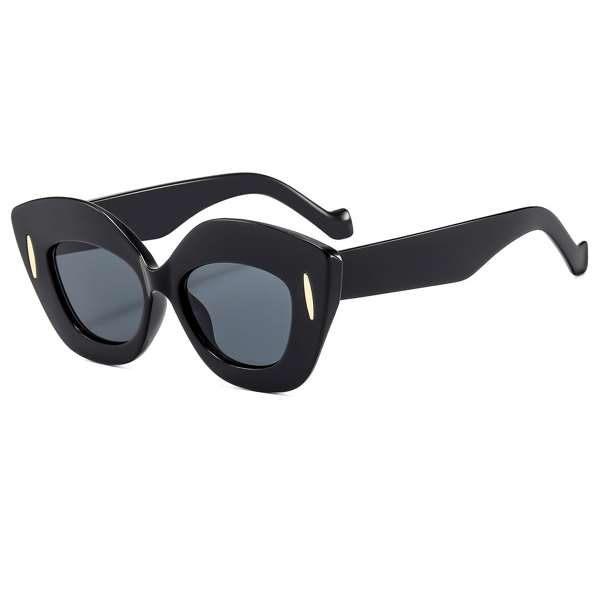 Damen Cat-Eye Sonnenbrille mit luxuriösen Designelementen Karnz