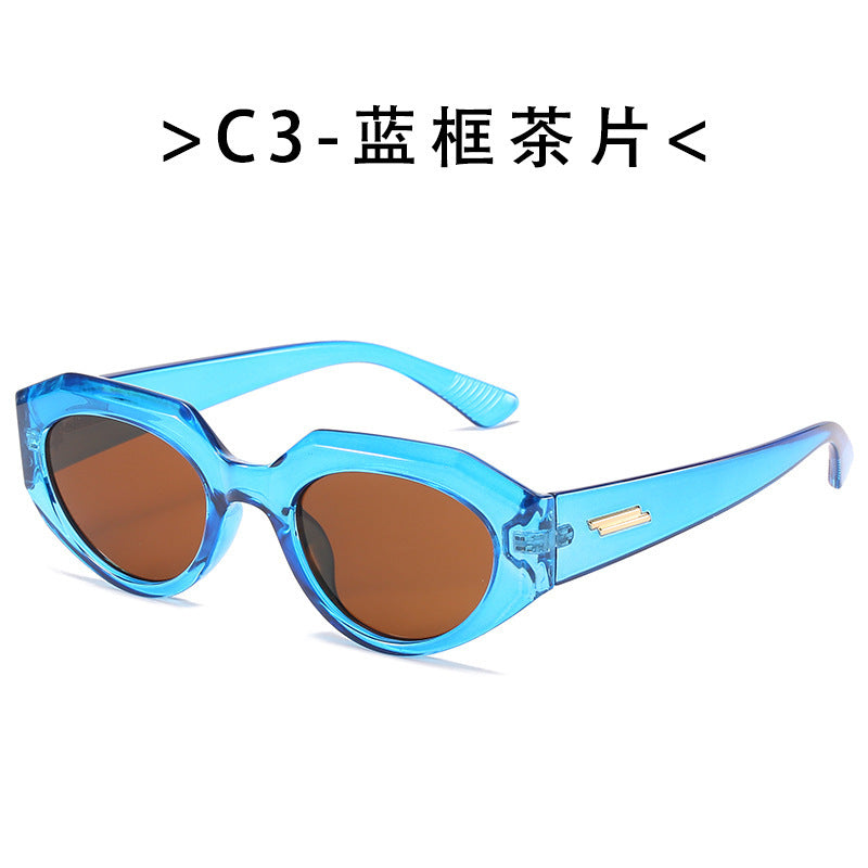 Damen geometrische Cat-Eye Sonnenbrille Karnz