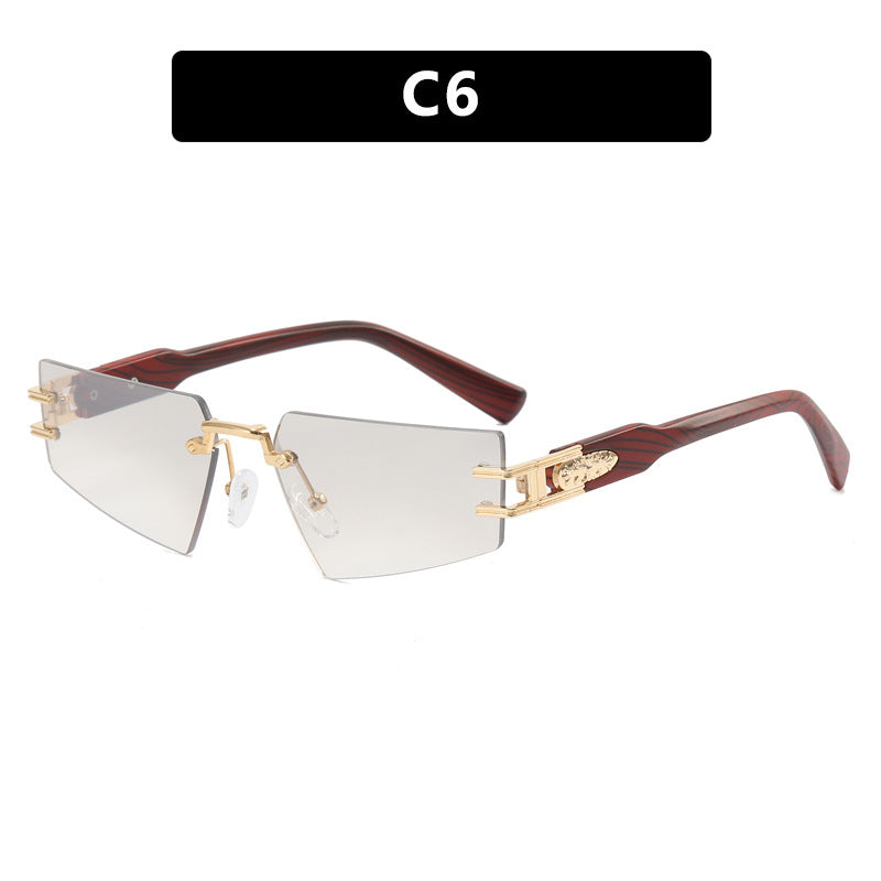 Damen modische Sonnenbrille mit eleganter quadratischer Rahmenkonstruktion und luxuriösen Details Karnz