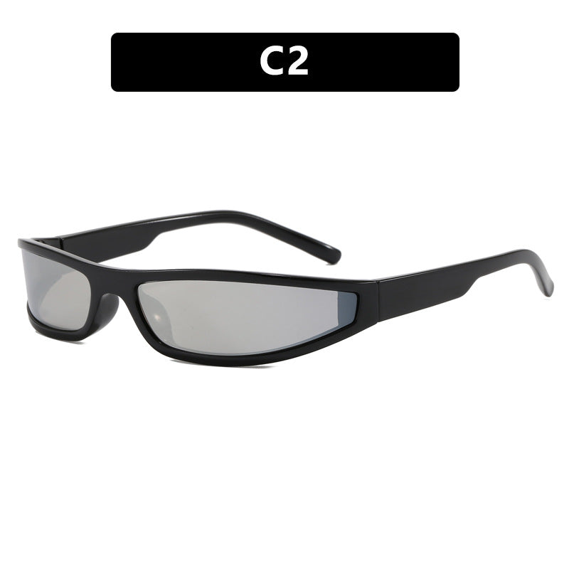 Damen sportliche Sonnenbrille mit flachem, aerodynamischem Design und UV-Schutz Karnz