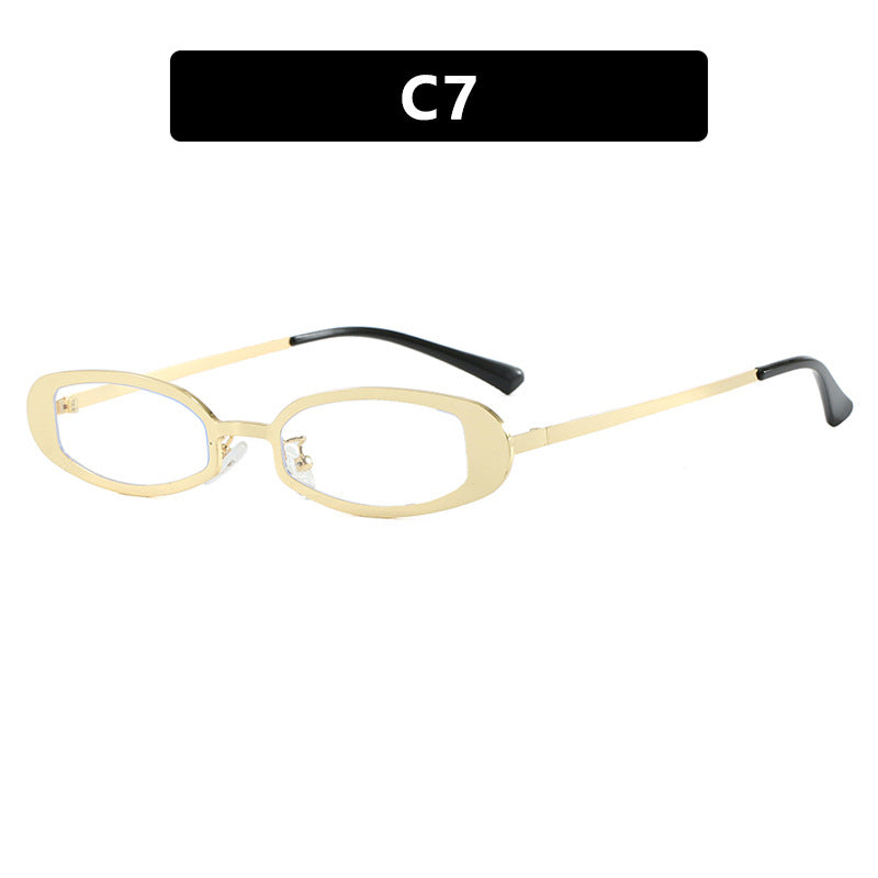 Damen modische optische Brille mit elegantem Metallrahmen und feinen Akzenten Karnz