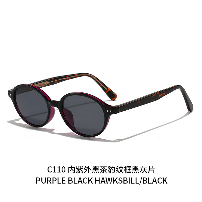 Damen runde Sonnenbrille mit modernem, stylish Rahmen Karnz