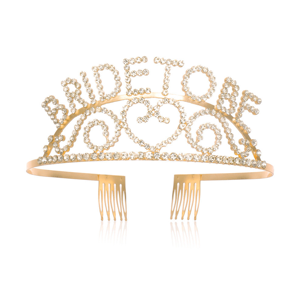 Damen Glitzernde Braut Tiara Karnz