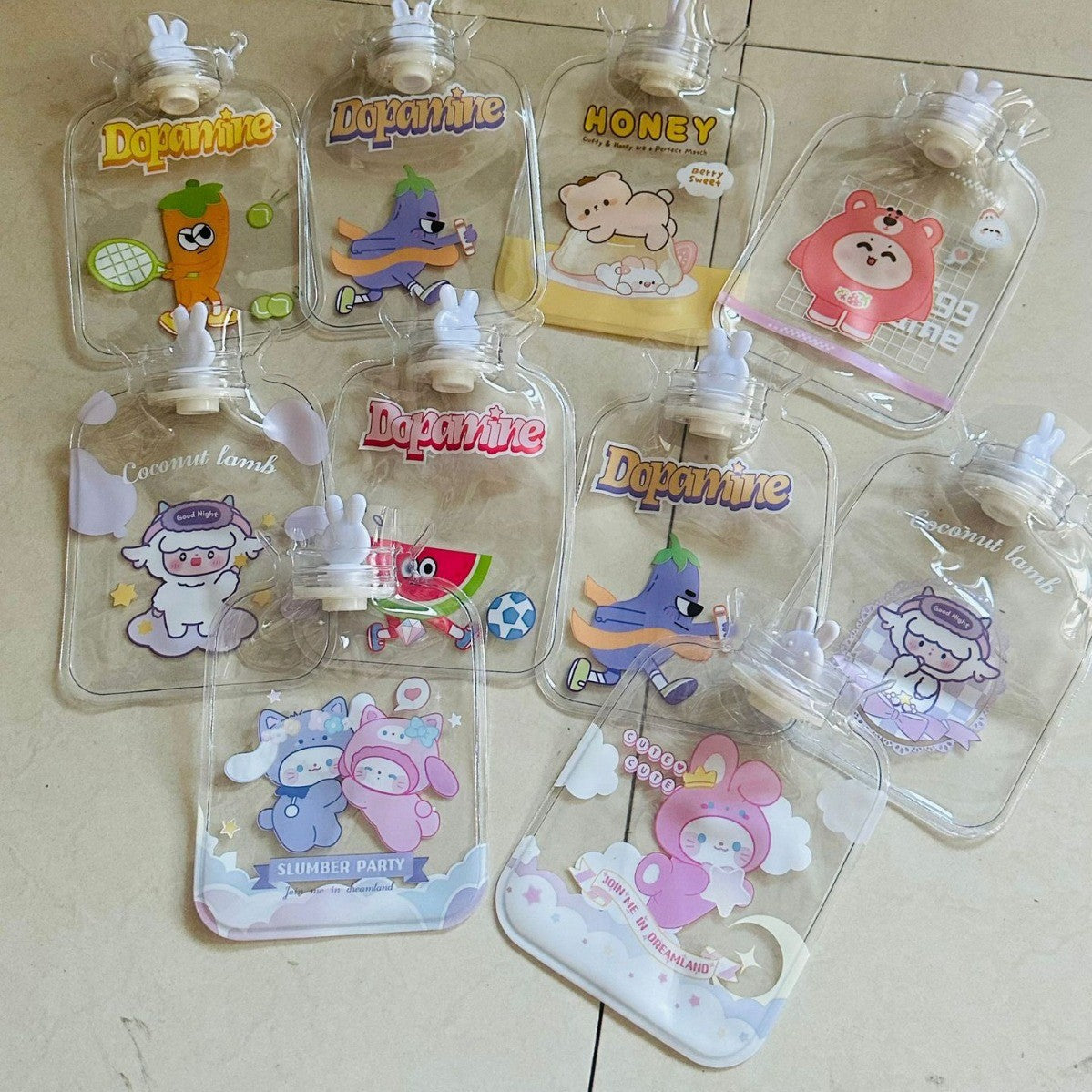 Damen Kawaii Wärmflasche mit niedlichem Stoffbezug Karnz