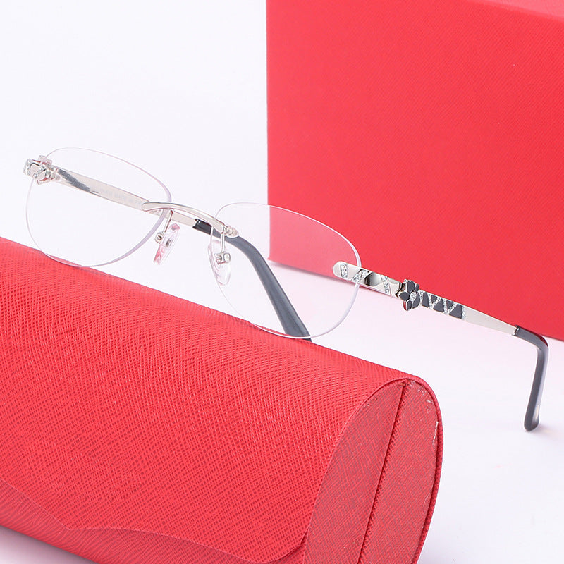 Damen modische Sonnenbrille mit stilvollem Metallrahmen und schützenden Gläsern Karnz