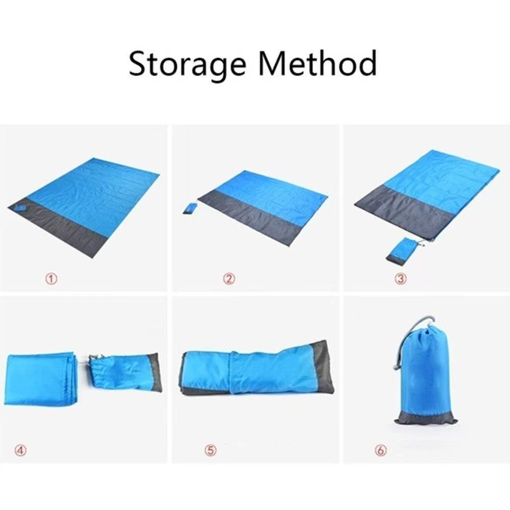 Unisex Picknickdecke mit wasserabweisender Unterseite und leichtem Tragebeutel Karnz