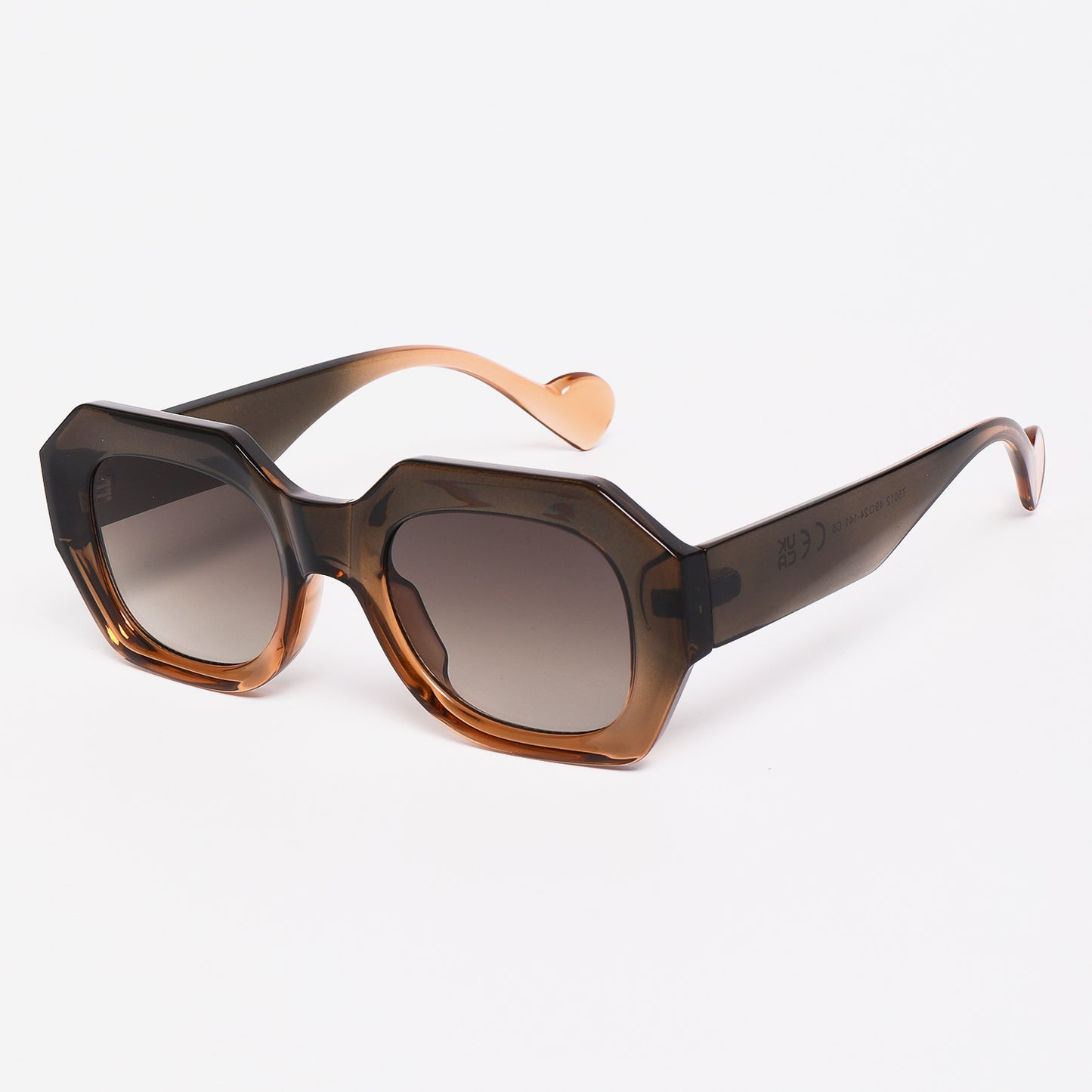 Damen Sonnenbrille im einzigartigen, achteckigen Design mit polarisierten Gläsern Karnz