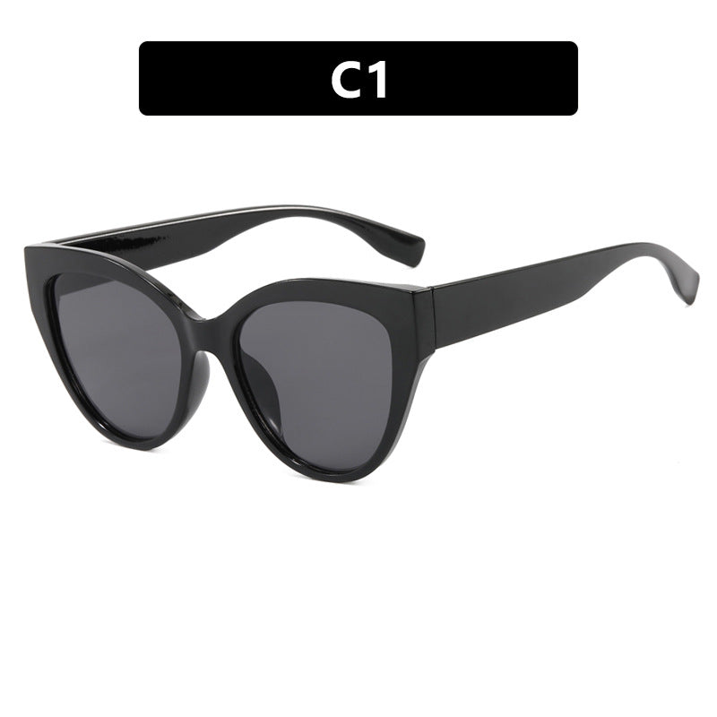 Damen Cat-Eye Sonnenbrille mit extravagantem Rahmen und UV-Schutz Karnz
