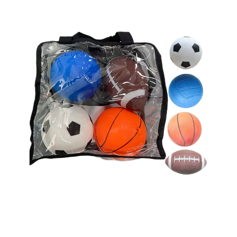 Unisex Sportballset in praktischem Transportbeutel Karnz