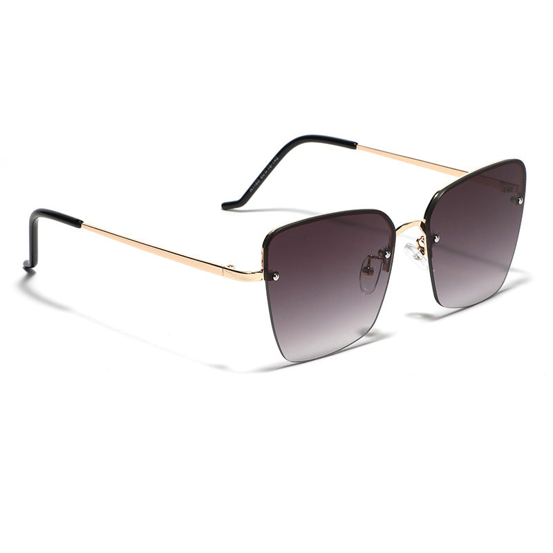 Damen modische quadratische Sonnenbrille mit graduiertem Gläsern Karnz