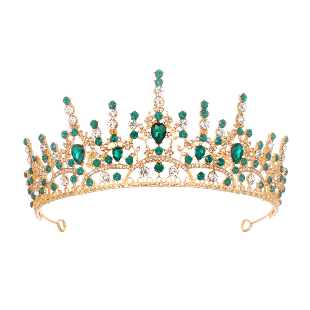 Damen Elegante Tiara mit funkelnden Kristallen Karnz