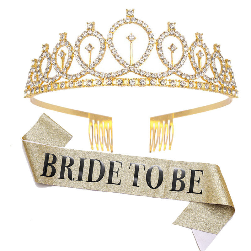 Damen Glitzernde Tiara mit elegantem Design Karnz