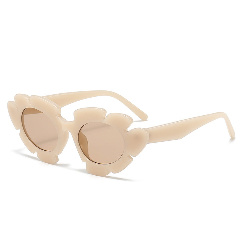 Damen Blütenförmige Sonnenbrille mit hochwertigem UV-Schutz Karnz
