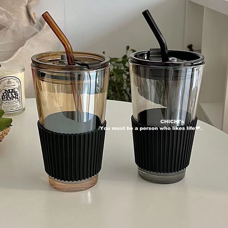 Damen Wiederverwendbarer Trinkbecher mit hochwertigem Silikonüberzug Karnz