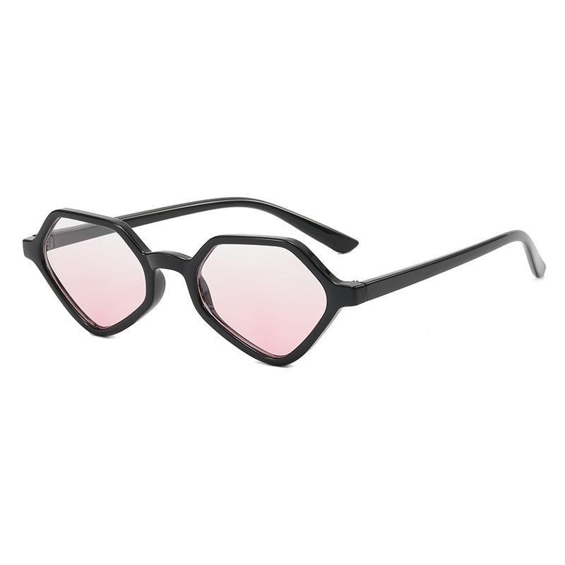 Damen Geometrische Design-Sonnenbrille mit verspiegelten Gläsern Karnz