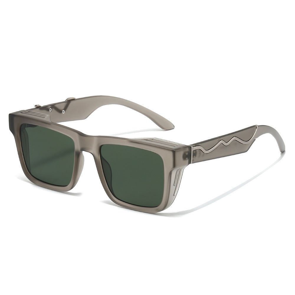Damen modische Sonnenbrille im markanten, kantigen Design Karnz