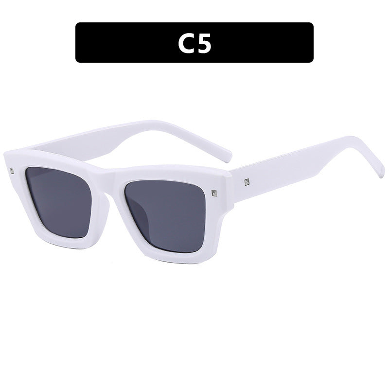 Damen modische rechteckige Brille mit facettenreichem Design Karnz