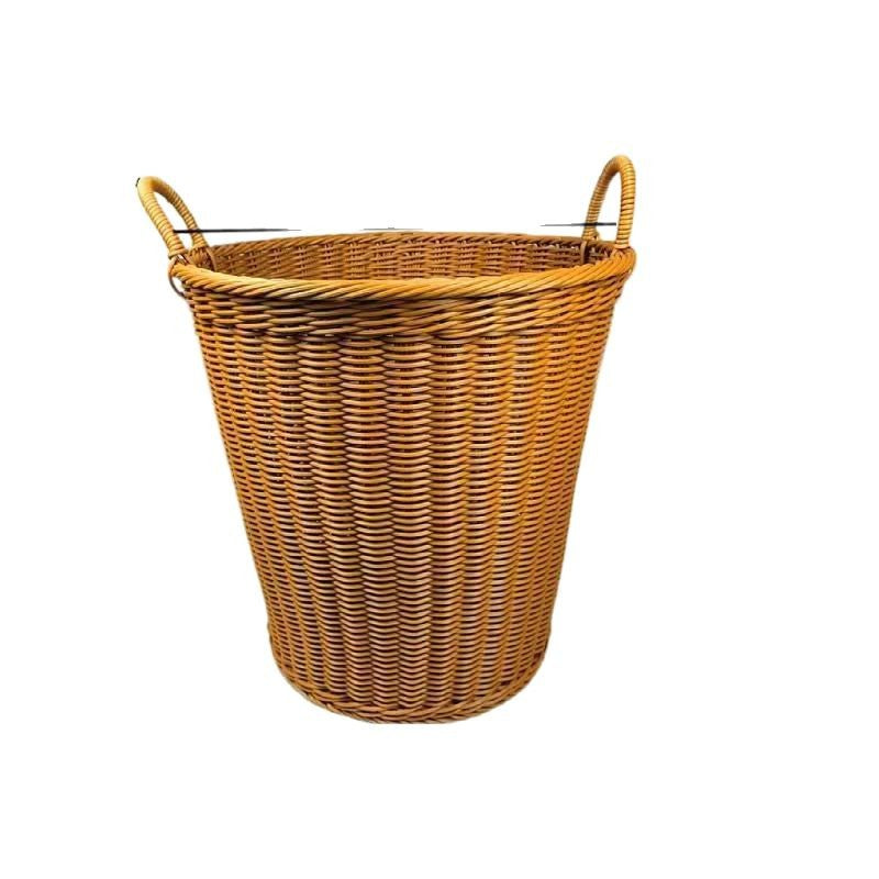 Unisex Robuster Aufbewahrungskorb aus geflochtenem Rattan Karnz