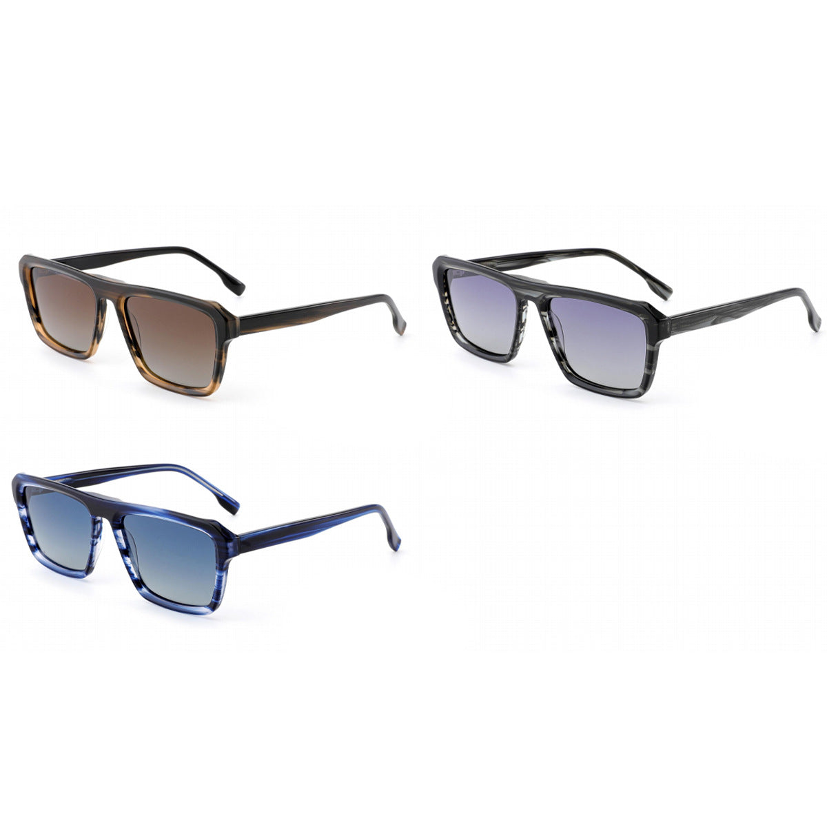 Damen modische Sonnenbrille mit modernem, breiten Rahmen und hochgradigem UV-Schutz Karnz