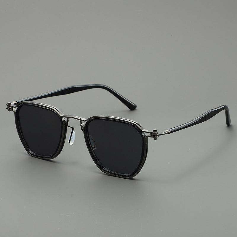 Damen stilvolle Sonnenbrille mit kantigem Design und UV-Schutz Karnz