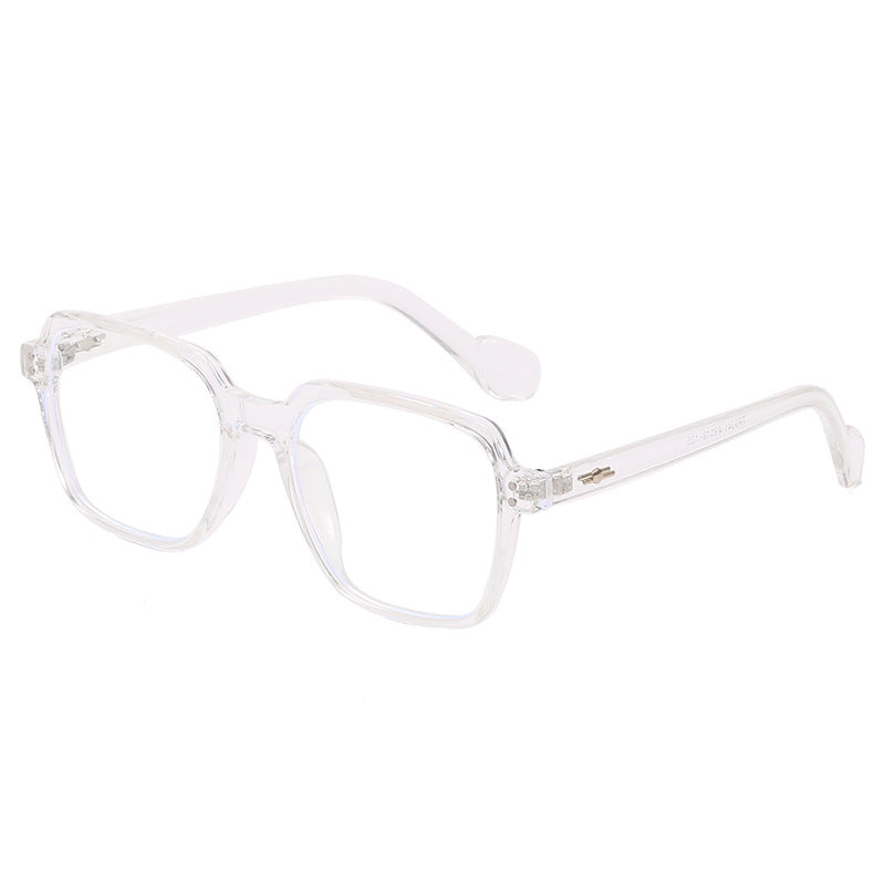 Damen quadratische Brille mit transparentem Rahmen und stylischem Design Karnz