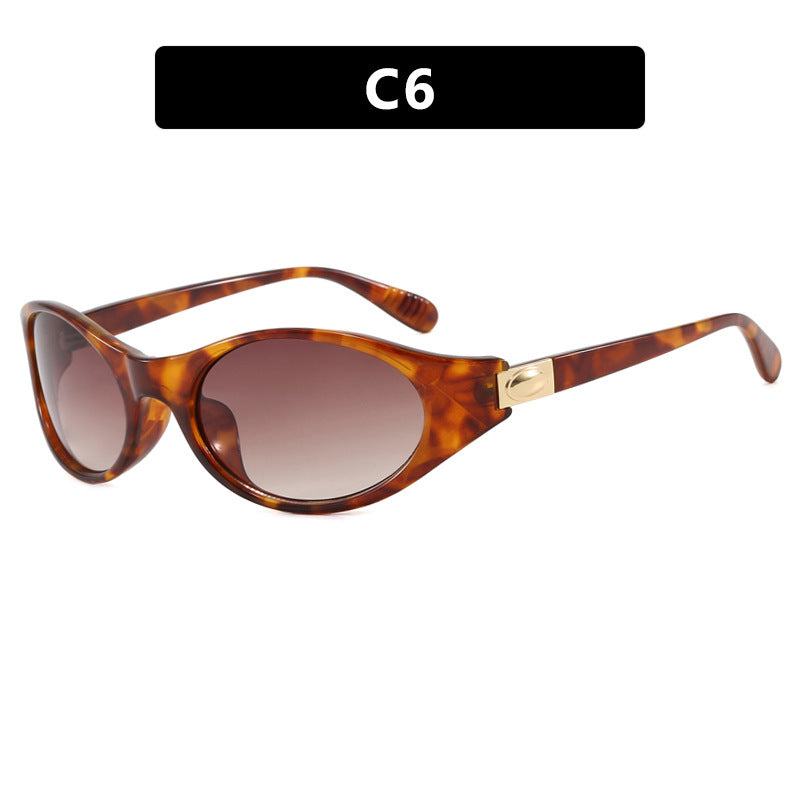 Damen stilvolle Sonnenbrille im eleganten Ovaldesign mit schützendem UV-Filter Karnz