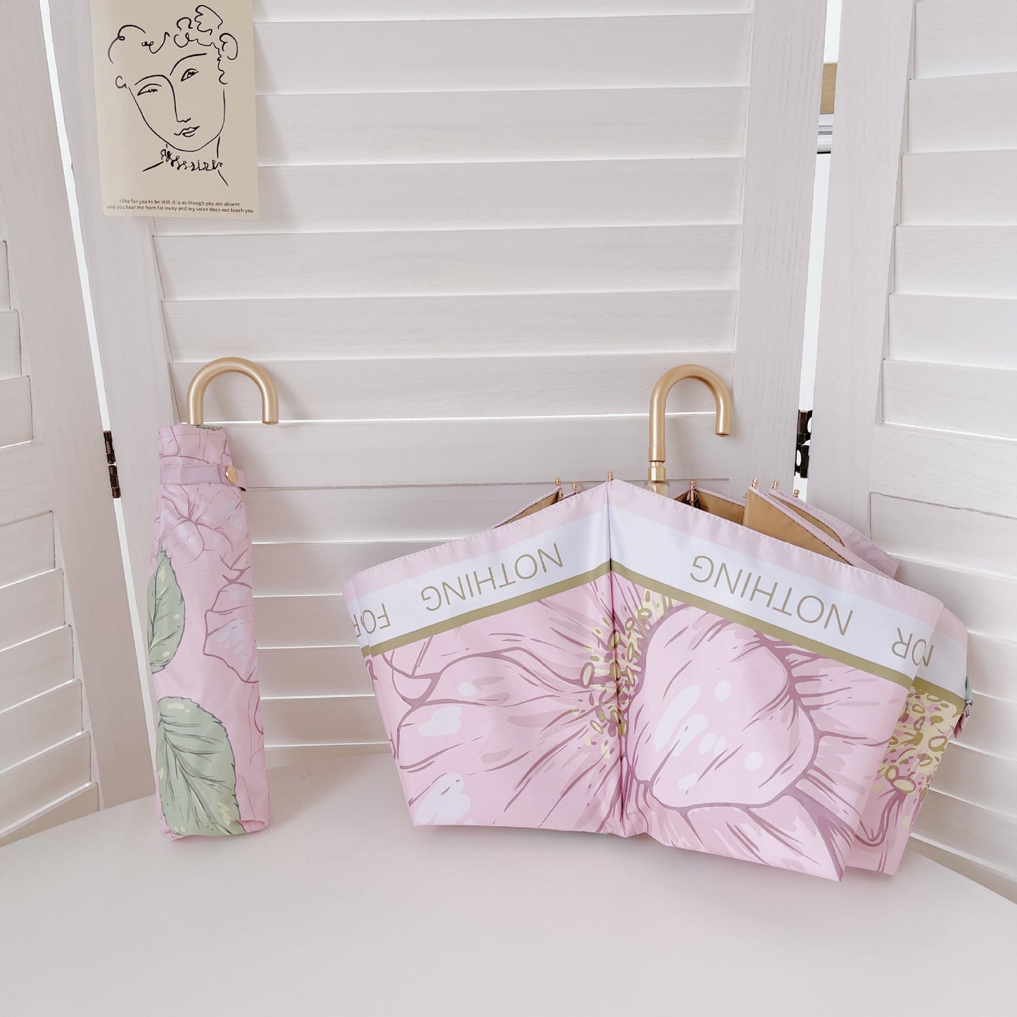 Damen eleganter Faltregenschirm mit fruchtigem Design Karnz