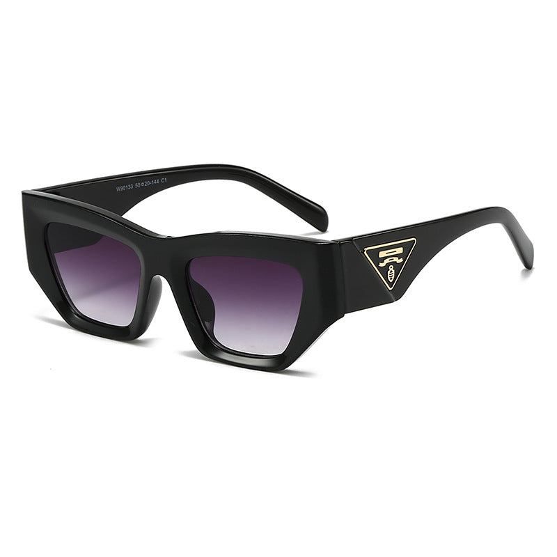Damen Designer Sonnenbrille mit modernem, geometrischem Rahmen Karnz