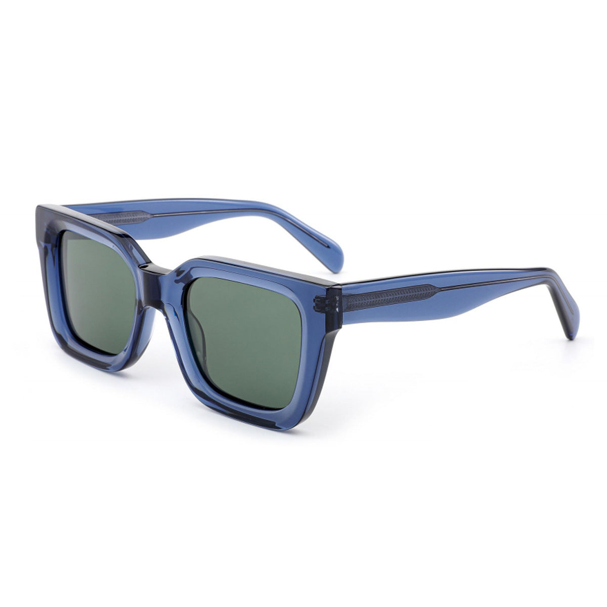 Damen stylische quadratische Sonnenbrille mit breitem Rahmen und UV-Schutz Karnz