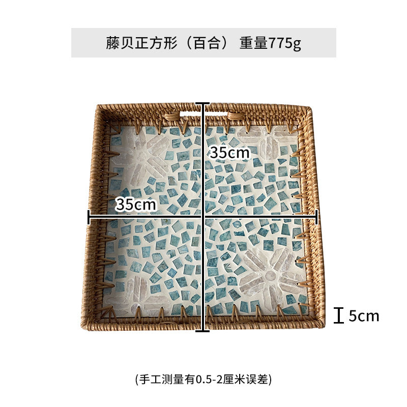 Damen dekoratives Mosaik-Servierplatten-Set Karnz