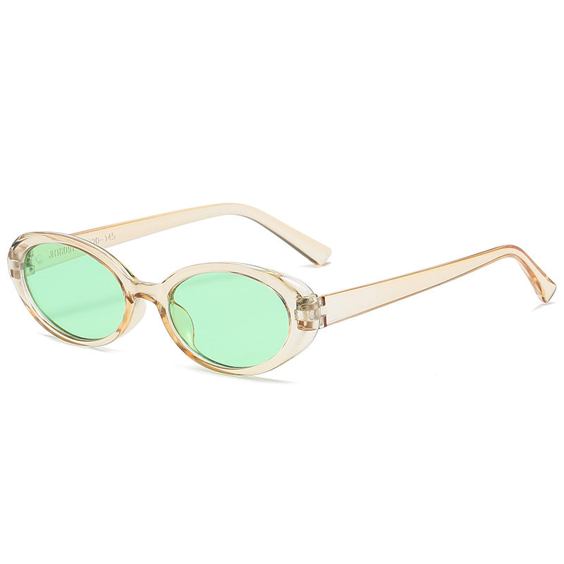 Damen elegante Cat-Eye Sonnenbrille mit einzigartigem Animal-Print Karnz