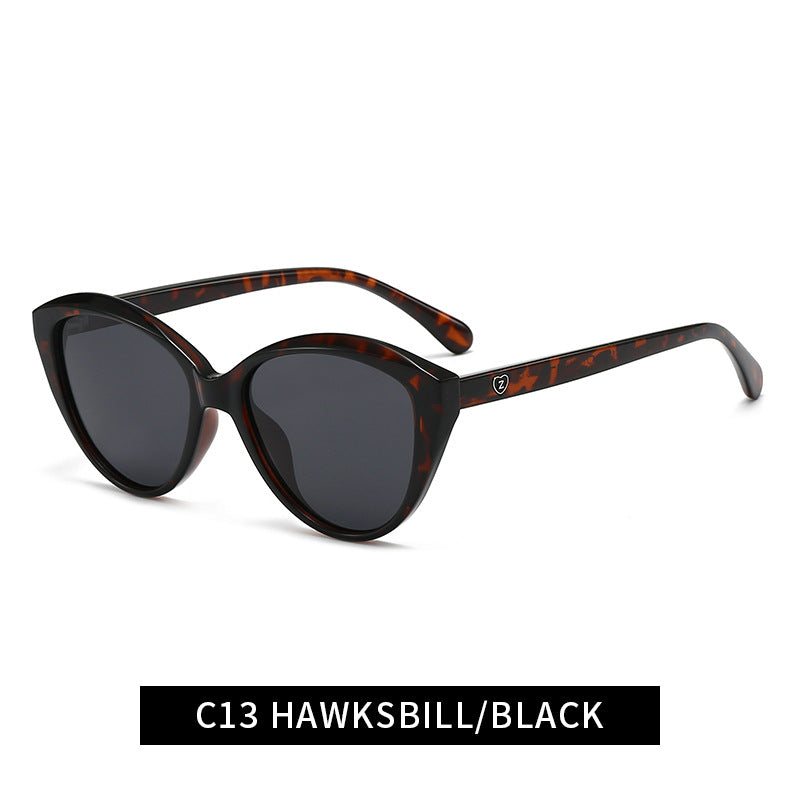 Damen Cat-Eye Sonnenbrille mit modischem und robustem Rahmen Karnz