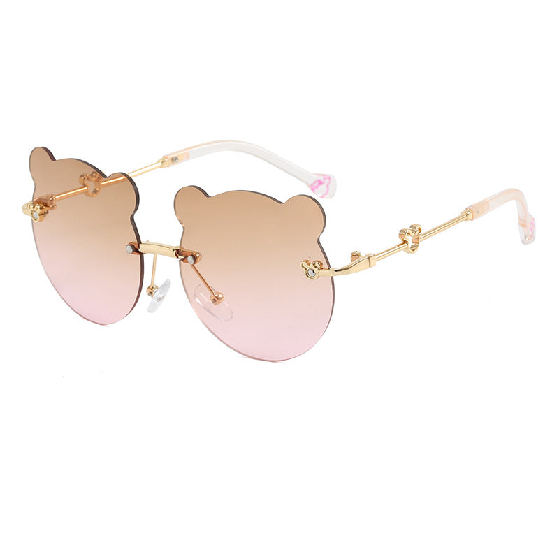 Damen verspielte Sonnenbrille mit niedlichem Bärenmotiv Karnz