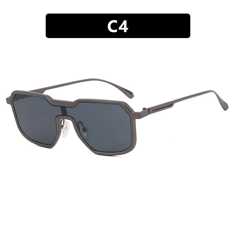 Damen extravagante geometrische Sonnenbrille mit schützendem UV-Filter Karnz