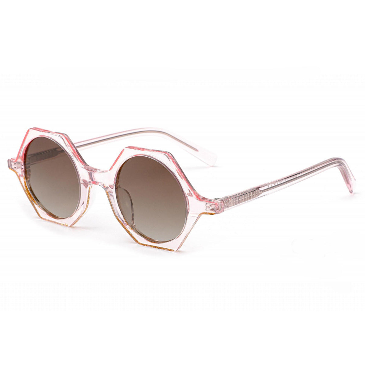 Damen modische Sonnenbrille im einzigartigen sechseckigen Design Karnz