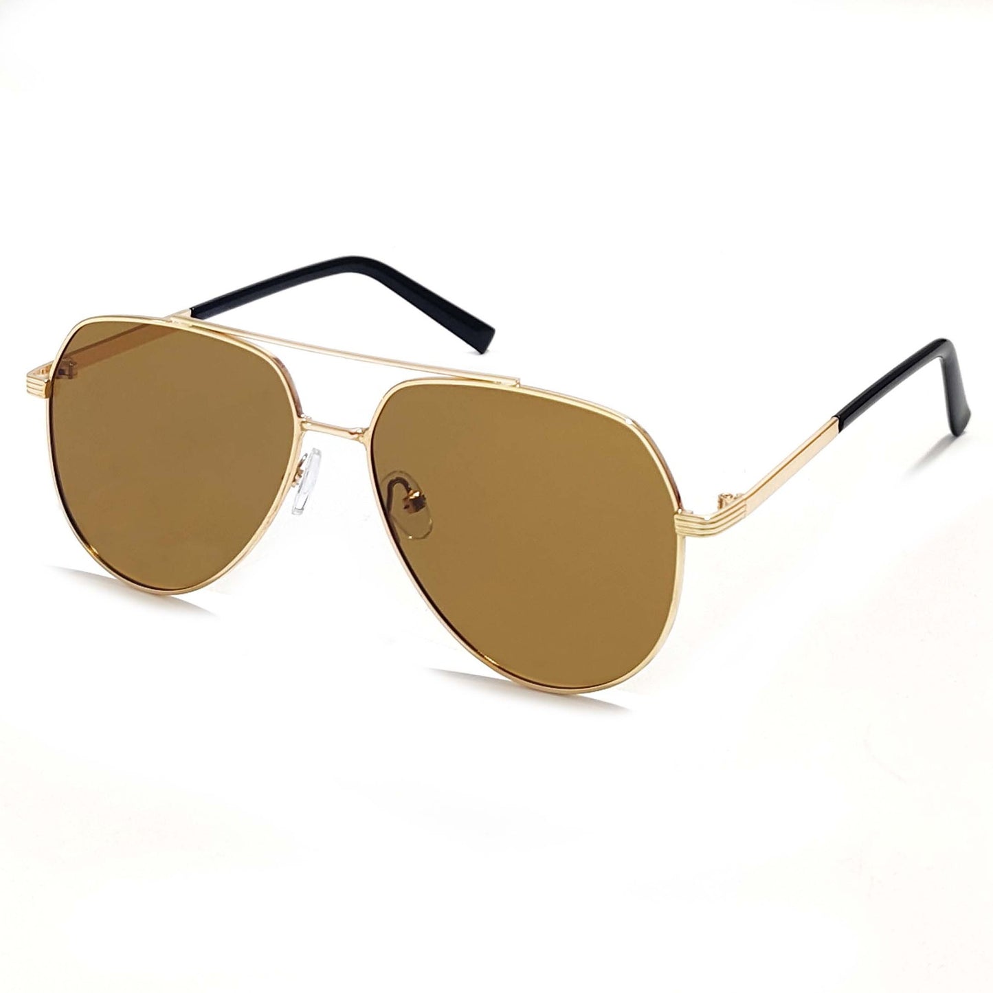 Herren modische Pilotensonnenbrille mit kontrastierenden Gläsern Karnz
