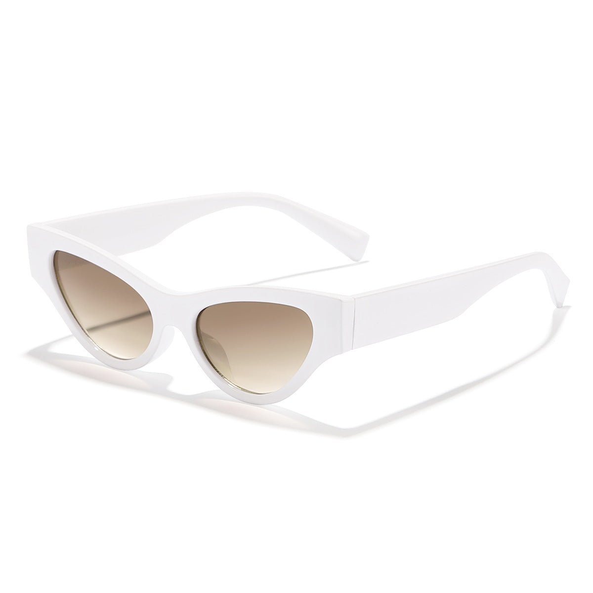 Damen Cat-Eye Sonnenbrille mit elegantem, transparentem Rahmen und UV-Schutz Karnz