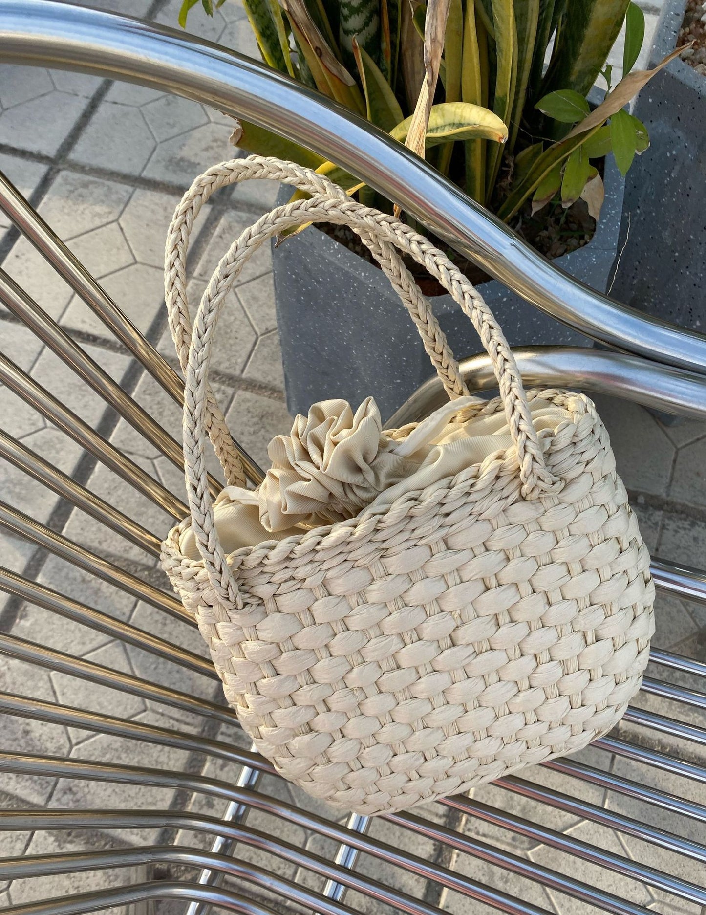 Damen Geflochtene Tasche Karnz