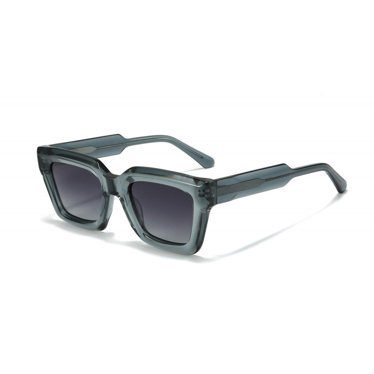 Damen quadratische Sonnenbrille mit modernem Kunststoffrahmen und sanften Gläsern Karnz