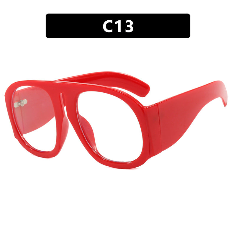 Damen oversized Sonnenbrille mit breitem Rahmen und hoher UV-Schutz Karnz
