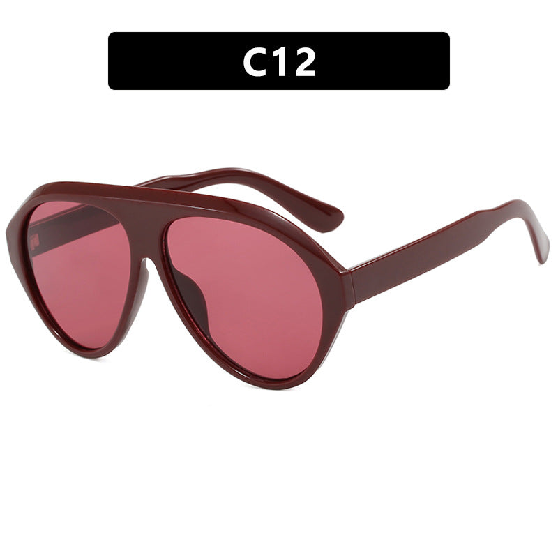 Damen sportliche Sonnenbrille mit innovativem Rahmen Karnz